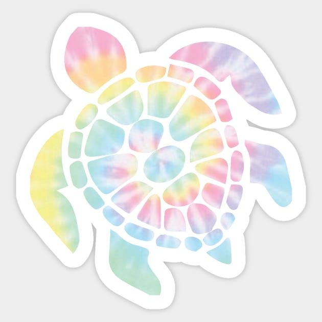 Tie Dye Sea Turtle Sticker by emilystp23